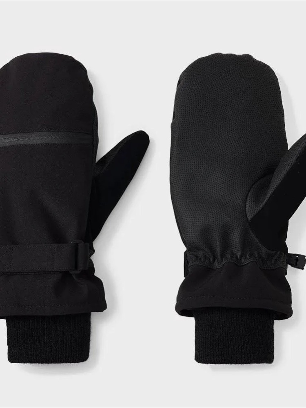 Men's Black Insulated Mittens Great for Biking or Motorcycle